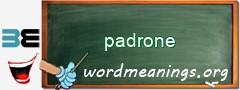 WordMeaning blackboard for padrone